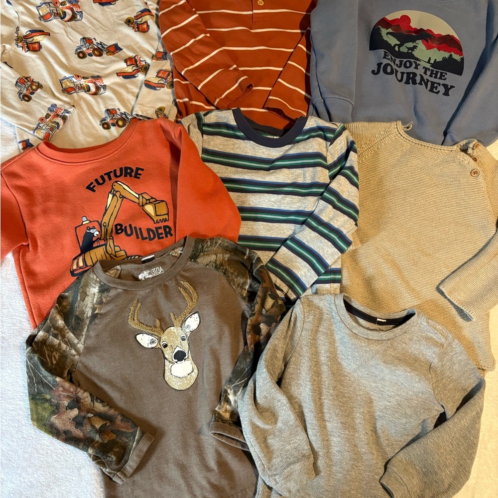 Kids' 3T Multicolor Long Sleeve Tops Set